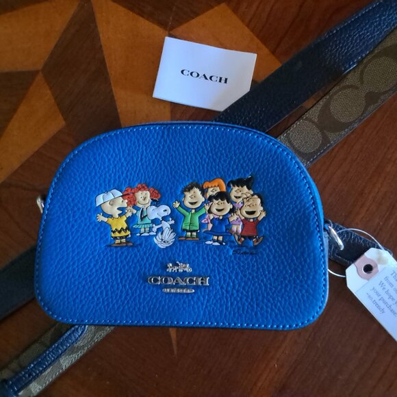Coach X Peanuts Mini Serena Snoopy And Friends Crossbody Bag NEW - Picture 4 of 5